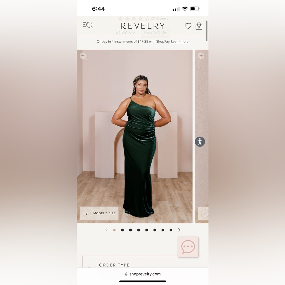 Jade velvet dress